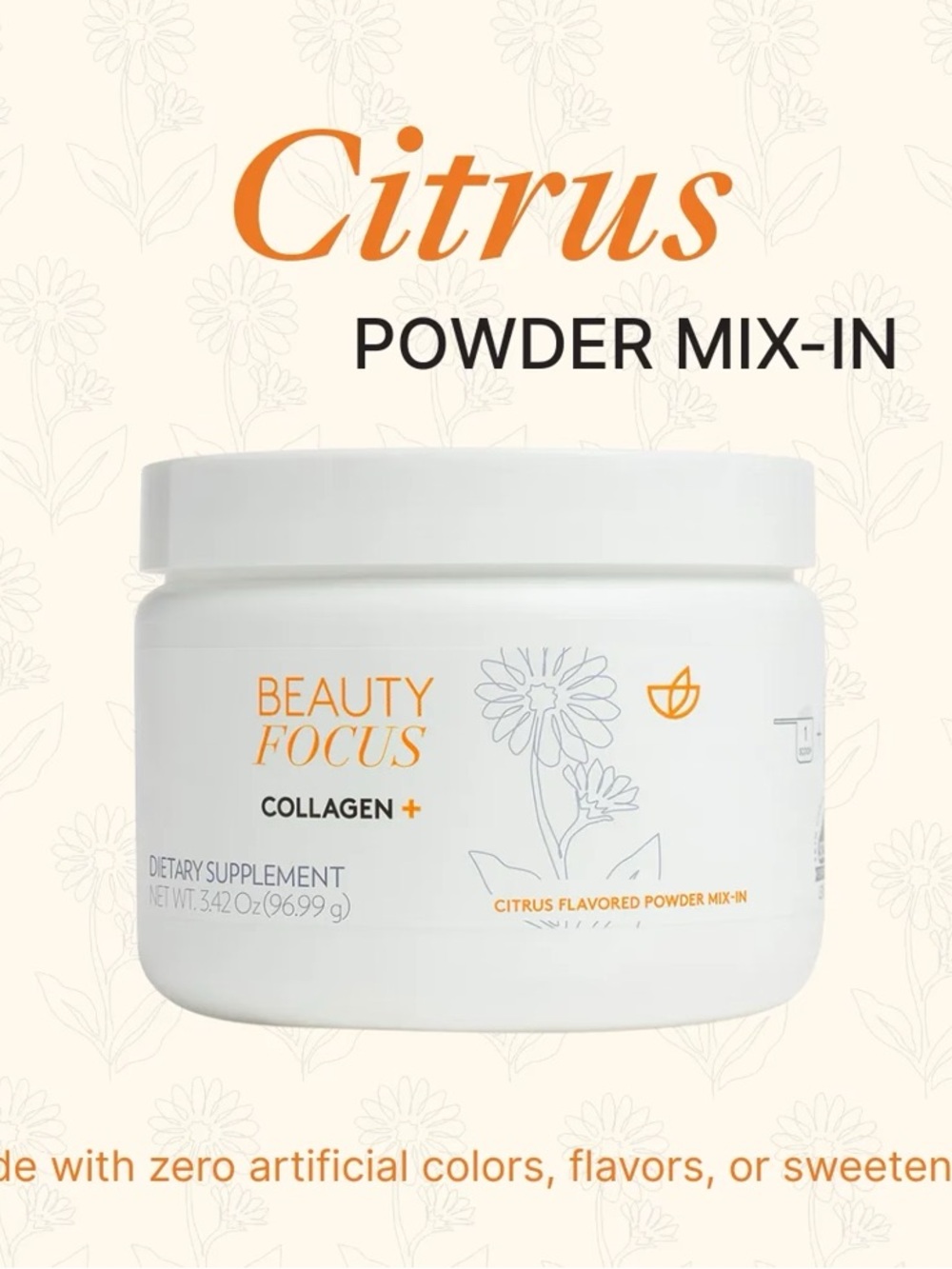 Nu Skin Powder Mix-In Beauty Focus Collagen Exp. 08/2027